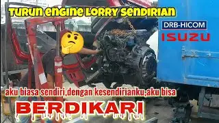 Cara Turun Engine Hicom Perkasa / Isuzu NPR200,4.3 #dailyvlog #mechanic #automobile #isuzu
