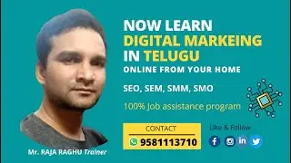 Learn Digital Marketing in Telugu | Vizag School of Digital Marketing - Raja Raghu