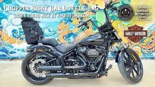 Harley-Davidson Rolltop Sissybar Bag by R9Kustoms Softail #breakout117 #fxsb #motovlog #r9kustoms