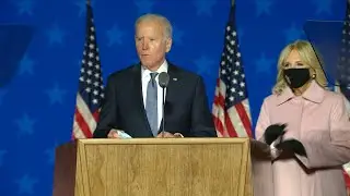 Biden says believes he is 'on track' to win US election | AFP