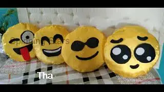 DIY emoji pillows / how to make your favorite emojis pillow at home/ Home Decoration