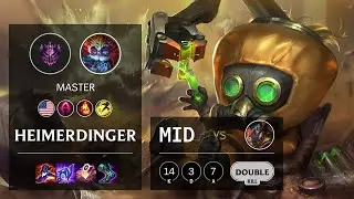 Heimerdinger Mid vs Twisted Fate - NA Master Patch 10.24