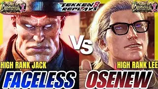 Tekken 8 - Faceless (Jack-8) vs Osenew (Lee) - Epic Ranked Matches