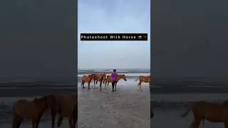 Photoshoot With Horse 📸 #pose #shortsviral #shorts