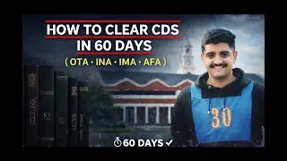 How to Clear CDS in 60 Days | English, GS & Maths Strategy | Complete Plan