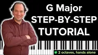 How to Play G Major Scale 2 Octaves on Piano: 2 Octaves Hands Alone | RCM Levels 1 and 2 🎹