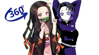 Nezuko copies Shinobu | ZERO TWO DODGING meme | dancing