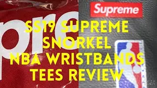 SUPREME SNORKEL NBA WRISTBANDS SUMMER TEES SS19 REVIEW UNBOXING