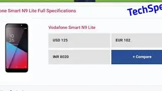 Vodafone Smart N9 Lite. Official Full Specification.| TechSpecT