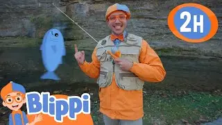 Let&rsquo;s Go Fishing with Blippi! 🐟 Outdoor Learning Adventure | Blippi