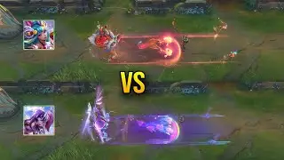 Firecracker Seraphine vs Battle Dove Seraphine - Skin Comparison - League of Legends