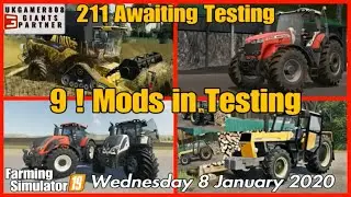 FS19 Mods in Testing list from Giants forum Farming simulator 19