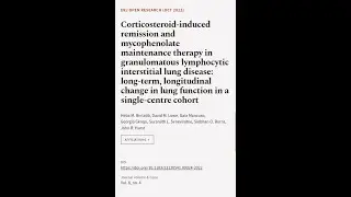 Corticosteroid-induced remission and mycophenolate maintenance therapy in granulomato... | RTCL.TV