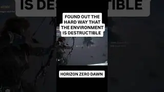 Found out the hard way that the environment is destructible. #horizonzerodawnremastered