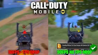 90FPS FIX FPS DROPS CONFIG FOR COD MOBILE | CODM CONFIG SEASON 5 (2023)