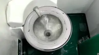 Self cleaning Train Toilet in Rome, 2011