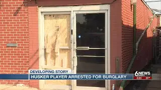 Husker player arrested for burglary of Lincoln vape shop