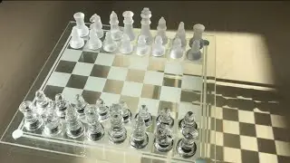 Clear Elegance: Unboxing and Revealing a Stunning Glass Chess Set!