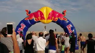 Sam Barnett completes record breaking 24km Swimathon - Nakheel World Islands