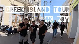 Chios, Greek Aegean Island - (POV) 4K City/Village TOUR