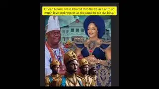 Queen Naomi was Ushered into the Palace with so much love and respect as she came to see the king. 