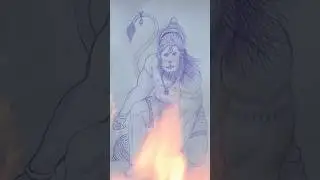 🙏🌻PRABHU HANUMAN JI🌻🙏 #shortvideo #viralvideo #drawing #trending @RamgobindYadavArtist