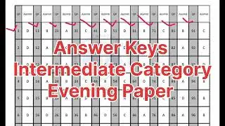 Answer keys sts iba intermediate category test 07-02-2026 Evening paper | today inter category test 