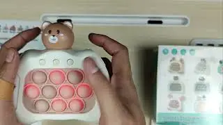 Bear Pop It Game Unboxing - So Satisfying Electric Game Console Fidget Toy