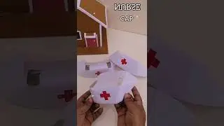 How to make Nurse Cap easy - Paper Craft #diy