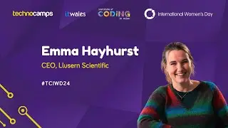 Emma Hayhurst at Technocamps International Women's Day Event 2024