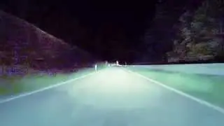 fast motion 400% Da Tornavento a Nosate a Turbigo by night - car webcam