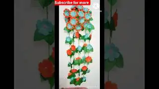 Diy flower wall hanging #youtubeshorts #shorts #decoration  #adcreativity #homedecor #wallhanging