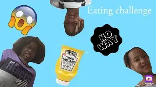 BLIND FOLD EATING CHALLENGE!