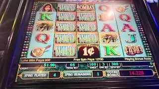 66CentBet,$157,1Cent,22LinesX3,Bombay Smallbet