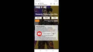 free fire Shake it up emote redeem code 😘😘