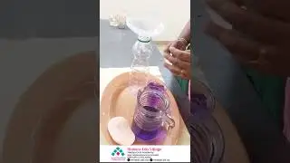 Montessori practical life activity / pouring water with fanel #Montessori #montessoriactivity#educa