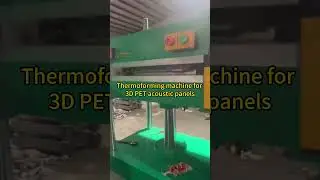 Thermoforming machine for 3D acoustic panels