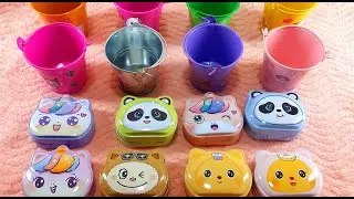 Colorful Beads Sound Put In to The cute Bucket | Joy ASMR