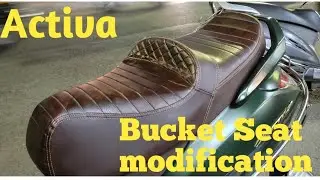 Activa bucket seat modification | Bucket seat for Activa no back pain @PAWAR SEAT COVERS