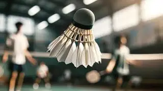 Badminton Friendly match between two staff 