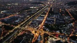 Medellin Colombia aerial time lapse