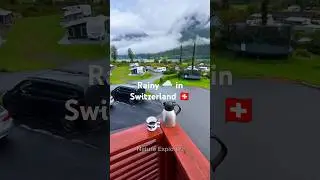Rainy 🌧️ in Switzerland 🇨🇭 #travel #swissview #swiss #nature