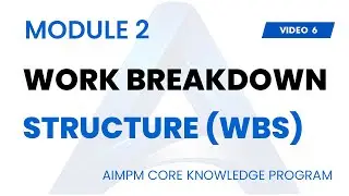 WORK BREAKDOWN STRUCTURE - AIMPM CORE PROJECT MANAGEMENT KNOWLEDGE PROGRAM