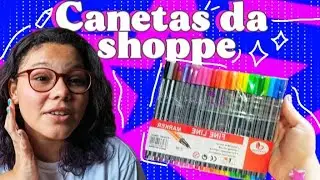 SER&Aacute; QUE PRESTA🤔!? TESTANDO CANETAS DA SHOPPE😯!!
