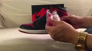 Air Jordan 1 Retro High OG Bred/Banned Unboxing S/O @wattsgoodie