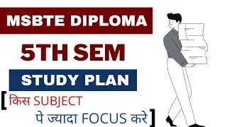 MSBTE Diploma 5th Semester Study Plan | Become MSBTE Topper in 2021 | Best Online Course For COEP