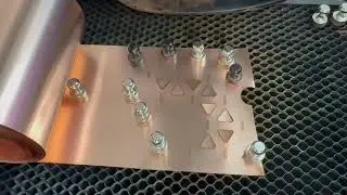 Cutting 0.1mm Copper Busbar with 100W MOPA Fiber Laser | DIY Battery Build