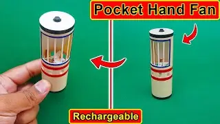 How To Make A Mini Hand Fan From PVC Pipe | Rechargeable Bladeless Hand Fan | Pocket Hand Fan | Fan