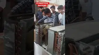 window Air conditioner servicing iti #racguru #iti #refrigerator #compressor #airconditioning