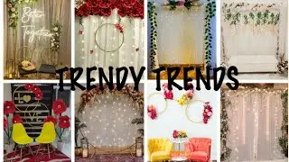 Simple & Elegant Engagement Event Decor At Home Ideas | Backdrop Ideas 2023@trendytrends253